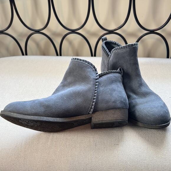 New! Dr. Scholl’s Hayzel ankle boots gray faux suede girls size 5 - Picture 11 of 11